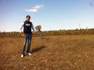 Working for international media in the conflict zone in Eastern Ukraine. 2014