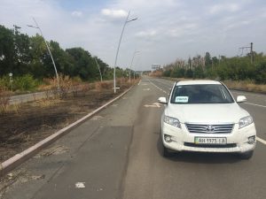 Working around Donetsk Airport. Eastern Ukraine 2017.